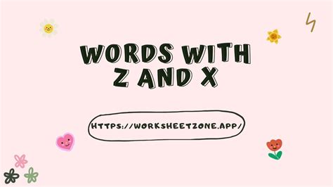 words with x and z
